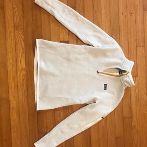 Patagonia cream better sweater 1/4 zip pullover